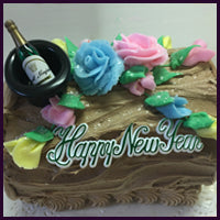 New Year's Log Cake