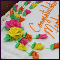 Half Sheet Cake Decorated