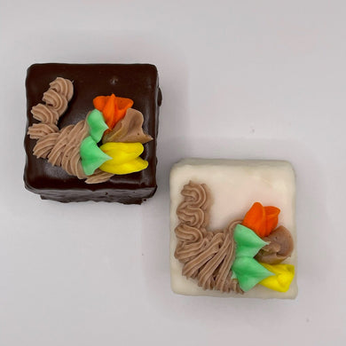 Petit Fours with Horn of Plenty