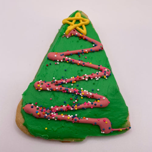 Iced Tree Cutout Cookies