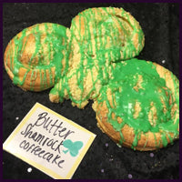 Butter Streusel Shamrock Shaped Coffee Cake