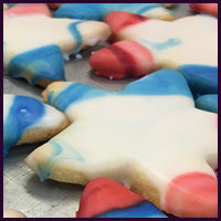 Marbled Star Cookies